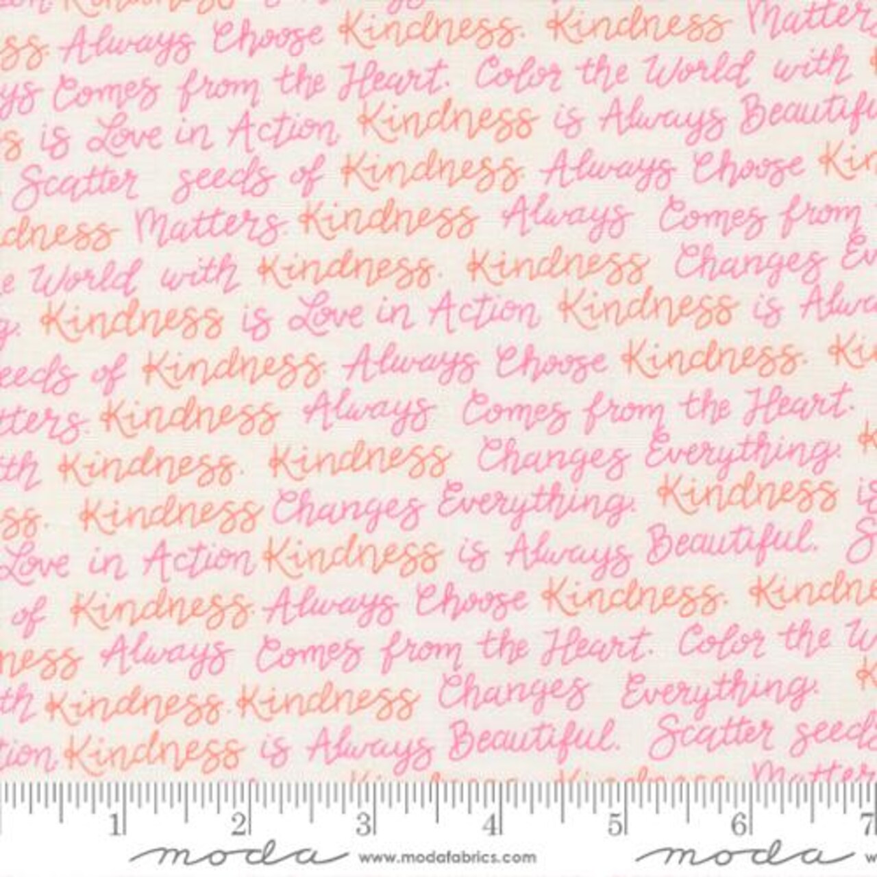Fabric Moda Dogwood Kind Words Kindness by the Quarter Yard 56153-11